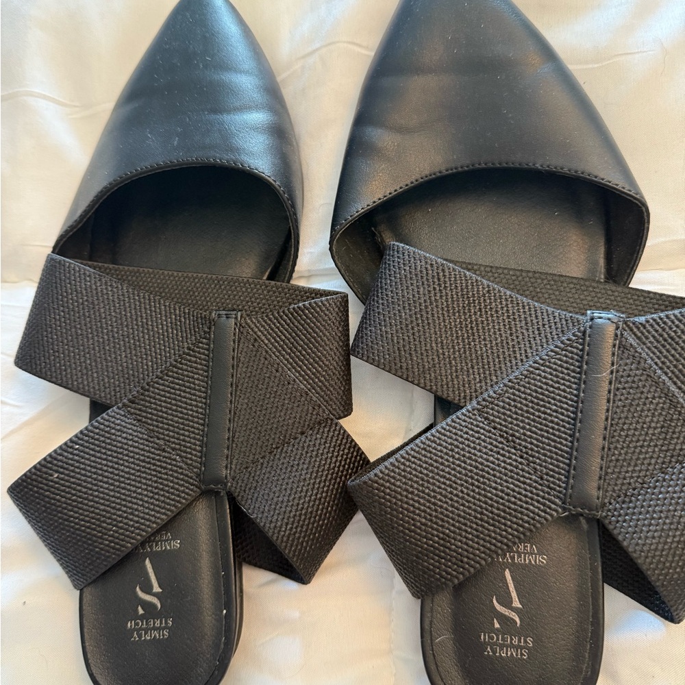Black Women's Shoes pointed flats